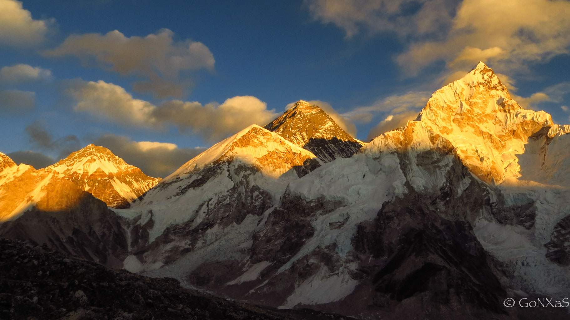 Foto atardecer everest