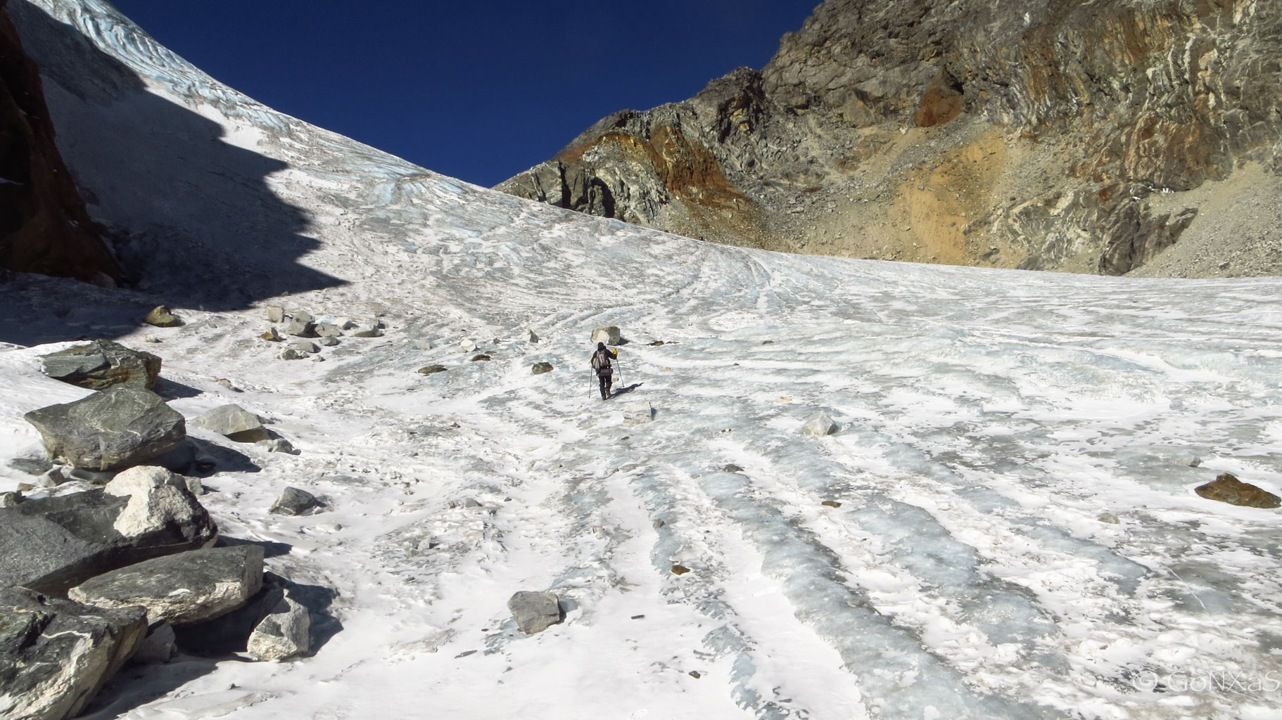 Foto chola pass hielo