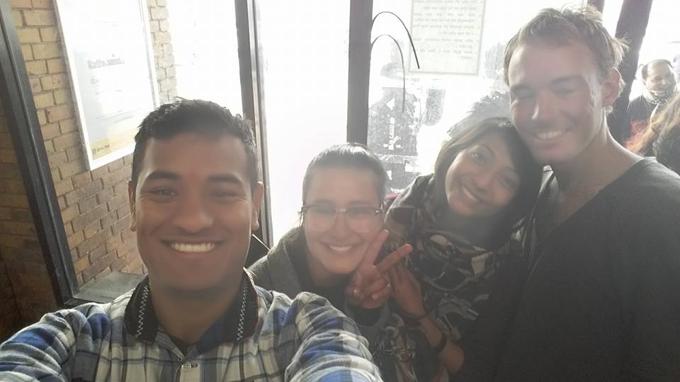 Selfie despedida aeropuerto